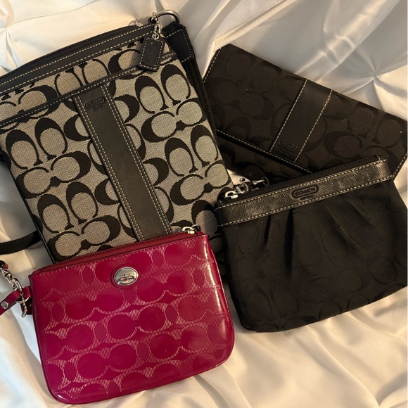 Coach Crossbody Bag Set - Black and Pink - Picture 2 of 16